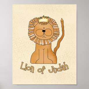 Lion of Judah 8"x10" Nursery Art Poster