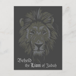 Lion of Judah Bible Verse Revelation 5:5 Postcard