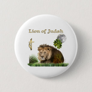 Lion of Judah Christian buttons