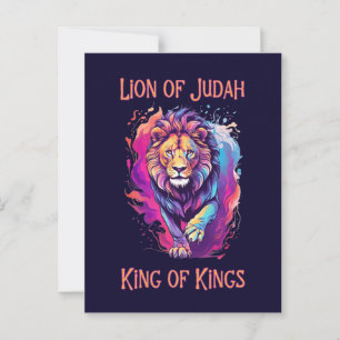 Lion of Judah Christian Faith Jesus Gift Postcard