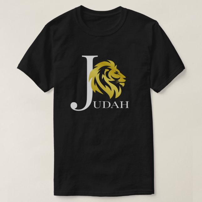 Lion of Judah Christian Jesus Religious T-Shirt (Design Front)