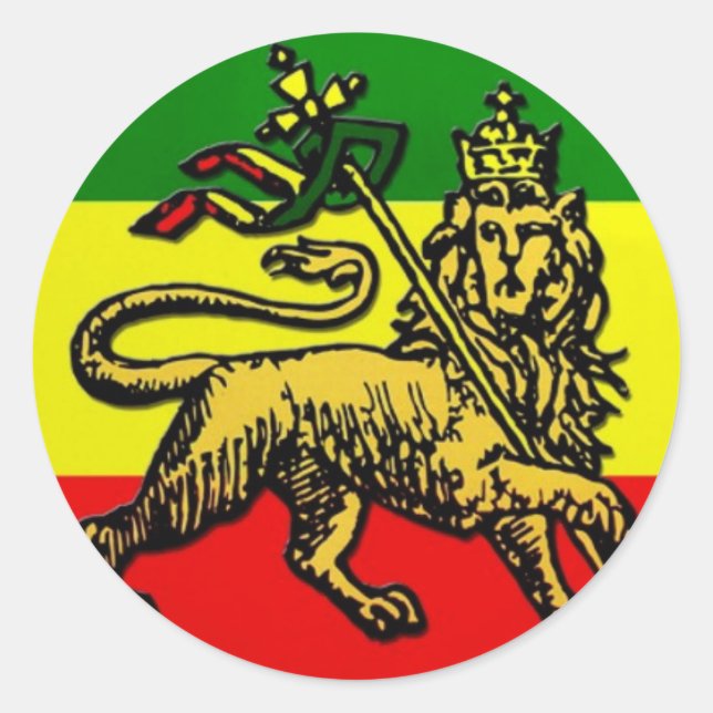 Lion of Judah Classic Round Sticker (Front)