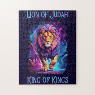 Lion of Judah Faith Jesus Christian Gift Jigsaw Puzzle