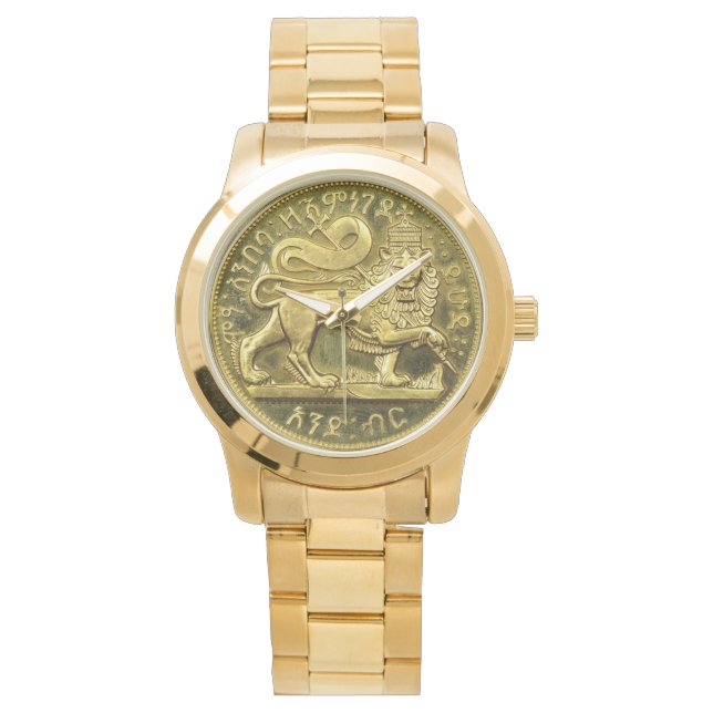 Lion of Judah - Haile Selassie - Rastafari Watch A (Front)