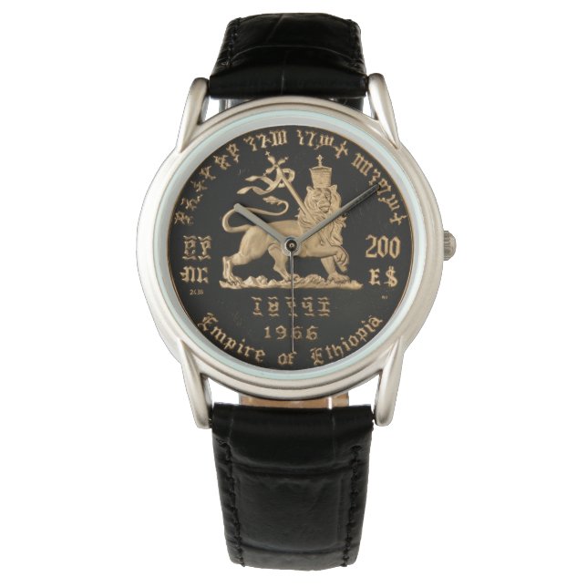 Lion of Judah - Haile Selassie - Rastafari Watch A (Front)
