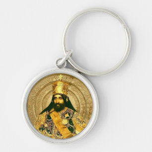 Lion of Judah Jah Army Haile Selassie Rasta Roots Key Ring