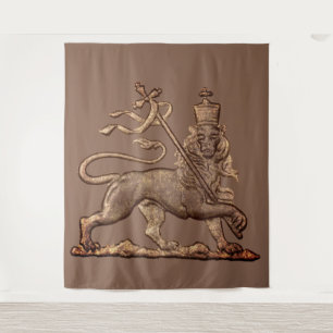 Lion of Judah Jah Army INI Haile Selassie Rasta Tapestry