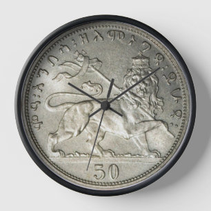 Lion of Judah Jah Rastafari Rasta Reggae Roots Clock