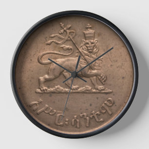 Lion of Judah Jah Rastafari Rasta Reggae Roots Clock