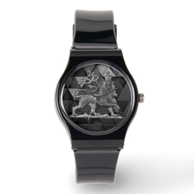 Lion of Judah Jah Rastafari Rasta Reggae Roots Kid Watch (Front)