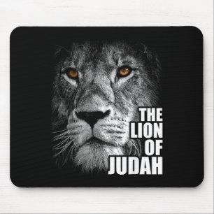 Lion Of Judah Jesus Christian Faith Over Fear Mouse Pad
