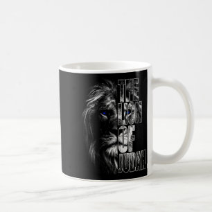 Lion Of Judah Jesus Christian Faith Over Fear Prem Coffee Mug