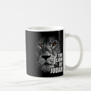 Lion Of Judah Jesus Christian Faith Over Fear Prem Coffee Mug