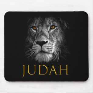 Lion Of Judah Jesus Christian Faith Over Fear Prem Mouse Pad