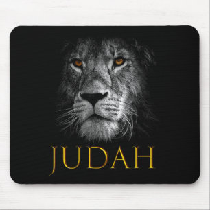 Lion Of Judah Jesus Christian Faith Over Fear Prem Mouse Pad