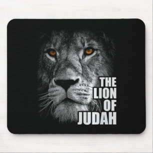 Lion Of Judah Jesus Christian Faith Over Fear Prem Mouse Pad