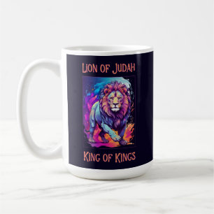 Lion of Judah Jesus Faith Christian Art Coffee Mug