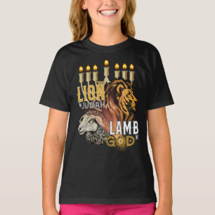 Lion Of Judah Lamb Of God Girl's T-Shirt