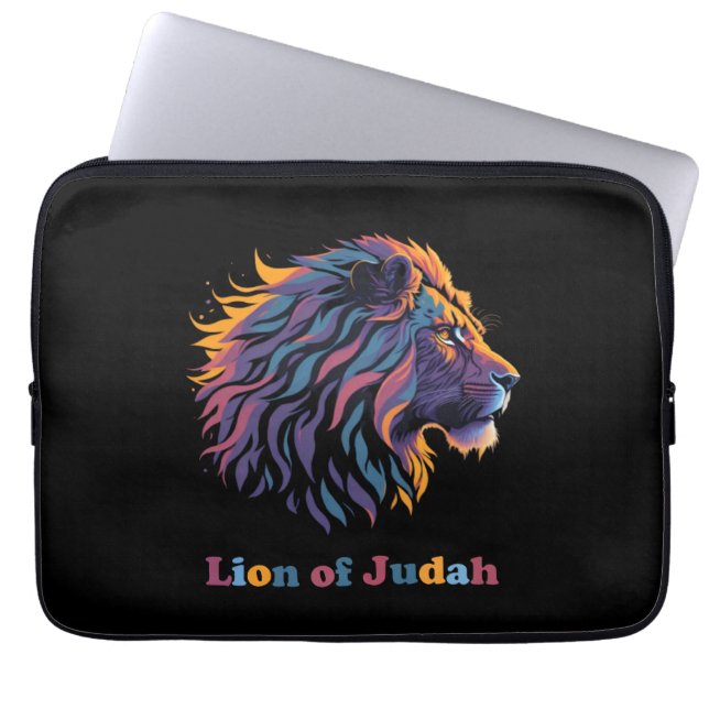 Lion of Judah Laptop Sleeve (Front)