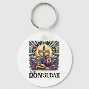 Lion Of Judah Men Women Vintage Religious Animal E Key Ring