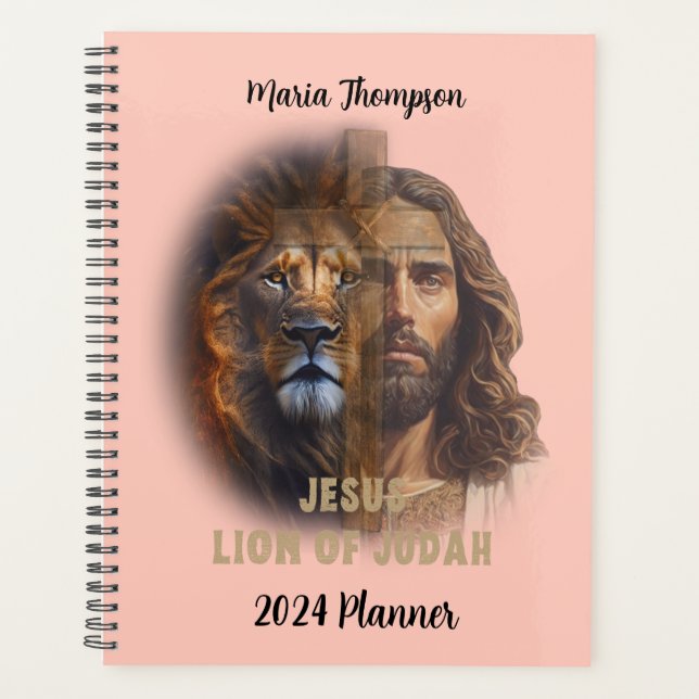 Lion Of Judah Personalised Custom Text Planner  (Front)