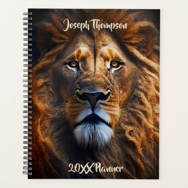 Lion Of Judah Personalized Custom Text Planner (Front)