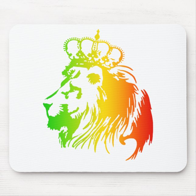 Lion Of Judah - Rasta Mouse Pad (Front)