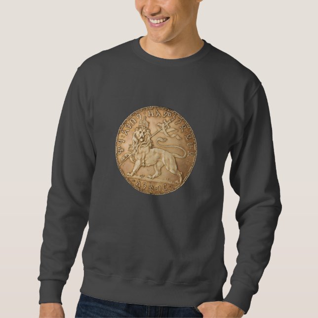 Lion of Judah Rasta Reggae Roots Jah Rastafari  Sweatshirt (Front)