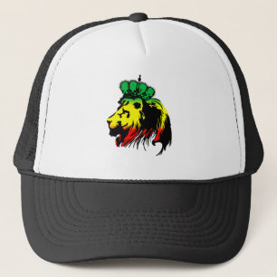 Lion Of Judah Rasta Trucker Hat