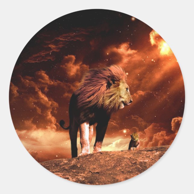 Lion of Judah - Rastafara - Jah Rastafari Sticker (Front)