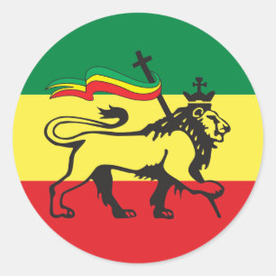 Lion of Judah - Rastafara - Jah Rastafari Sticker