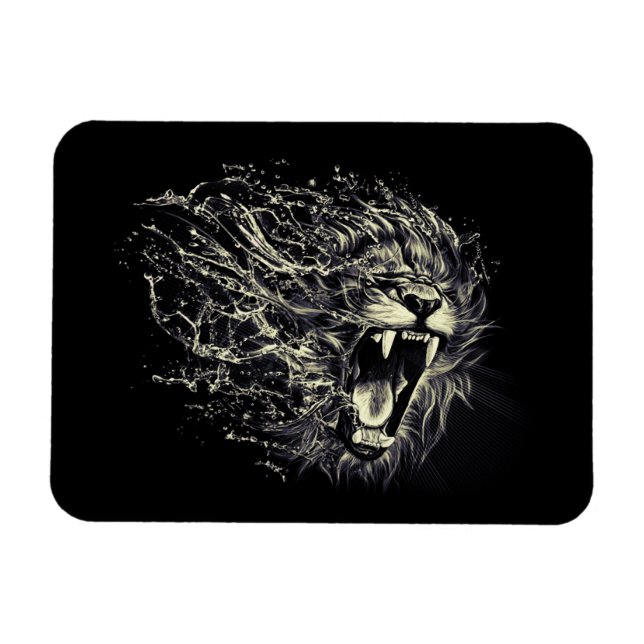 Lion of Judah - Rastafara - Reggae Rasta Magnet (Horizontal)