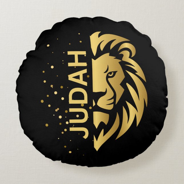 Lion of Judah Round Cushion (Front)