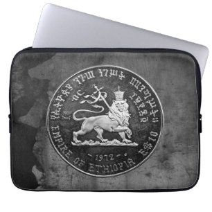 Lion of Judah Selassie Rasta Reggae Africa Roots Laptop Sleeve