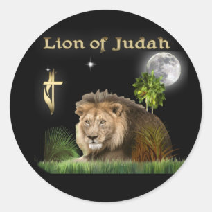 Lion of Judah t-shirts and more Classic Round Sticker