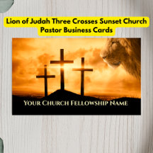 Lion of Judah Three Crosses Sunset Church Pastor