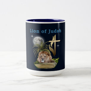 Lion Of Judah Two-Tone Coffee Mug