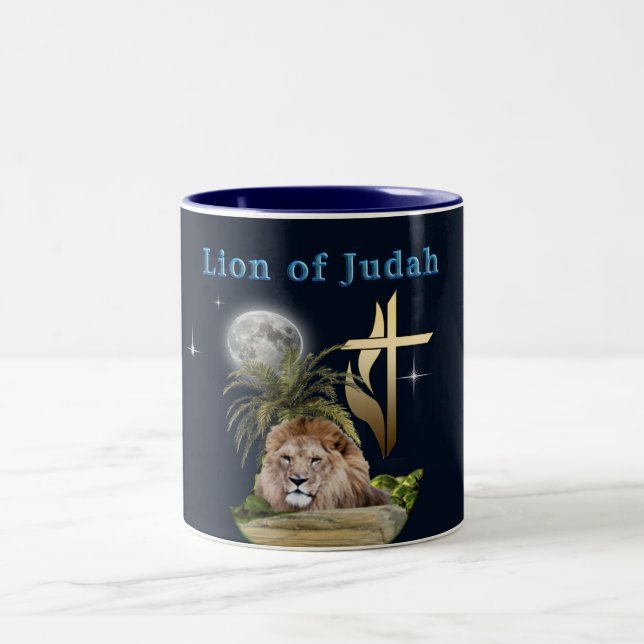 Lion of Judah Two-Tone Coffee Mug (Center)
