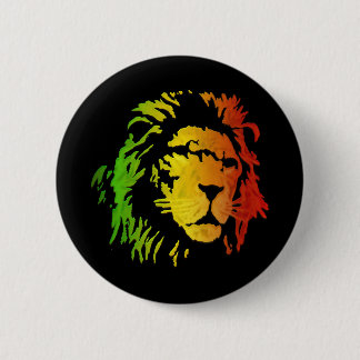Lion of Zion Judah Reggae Lion 6 Cm Round Badge