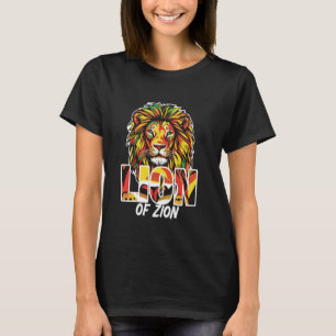 Lion of Zion Rasta Reggae Design T-Shirt