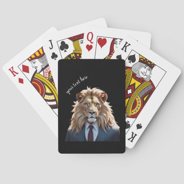 lion on suit  playing cards (Back)