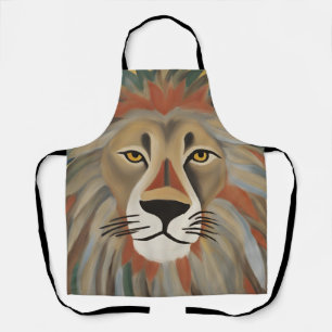 Lion Painting Apron