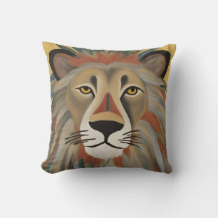 Lion Painting Cushion