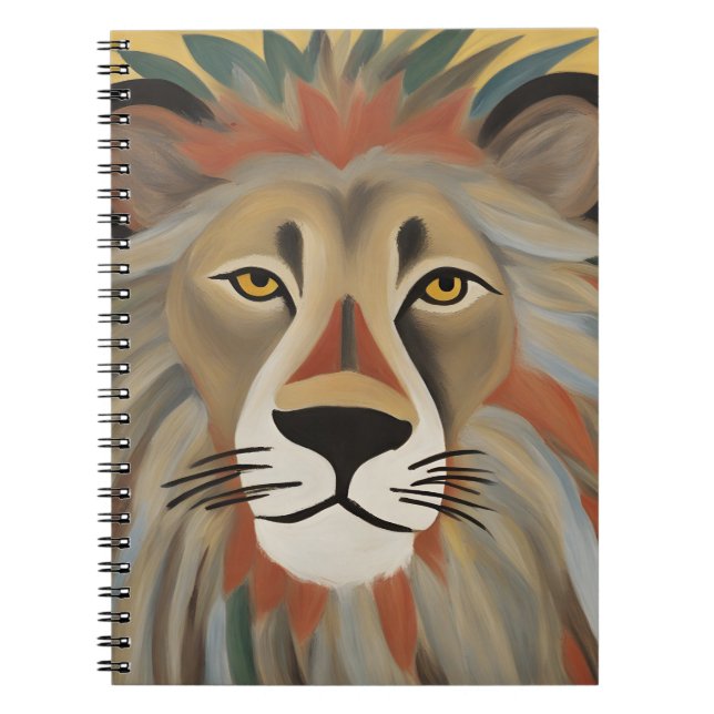 Lion Painting Notebook (Front)