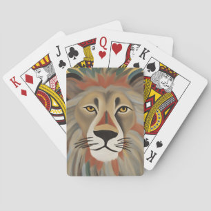 Lion Painting Playing Cards