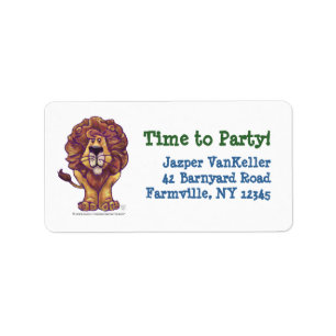 Lion Party Centre Label