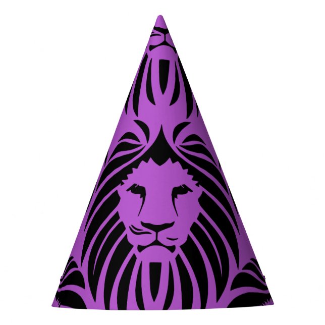 Lion Party Hat-Purple Hat (Front)