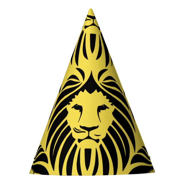 Lion Party Hat-Yellow Hat (Front)