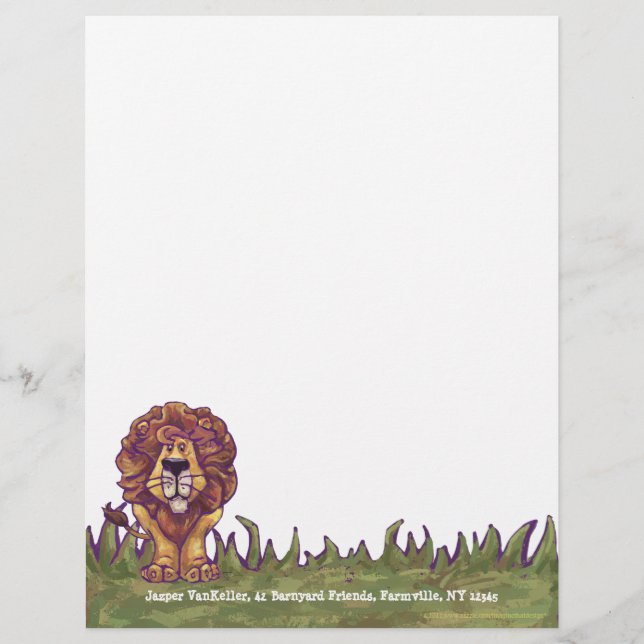 Lion Personal Letterhead (Front)