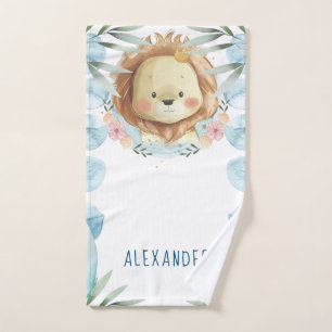 Lion Personalised Hand Towel